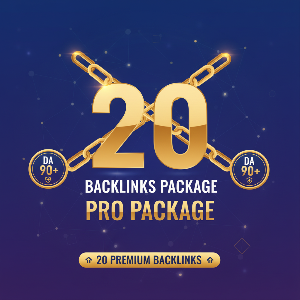 20 Backlinks Pro Package