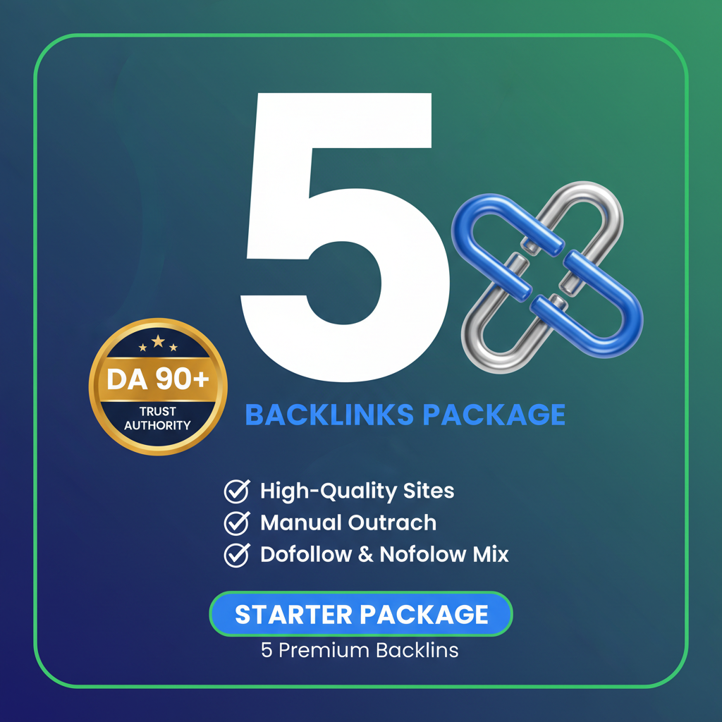 5 Backlinks Starter Package